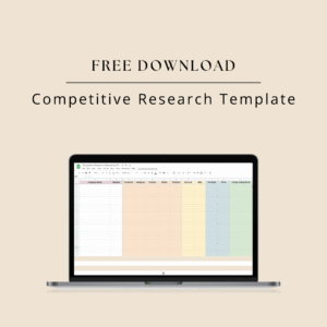 Competitive Research Template