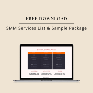 SMM List of Services and Sample Package