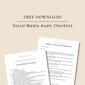 Social Media Audit Template