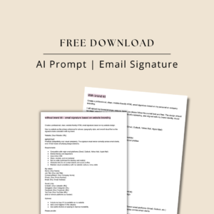 AI Prompt: Claude Email Signature